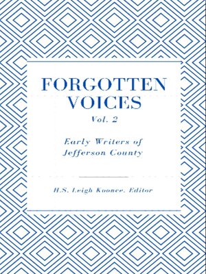 cover image of Forgotten Voices of Jefferson County Volume 2